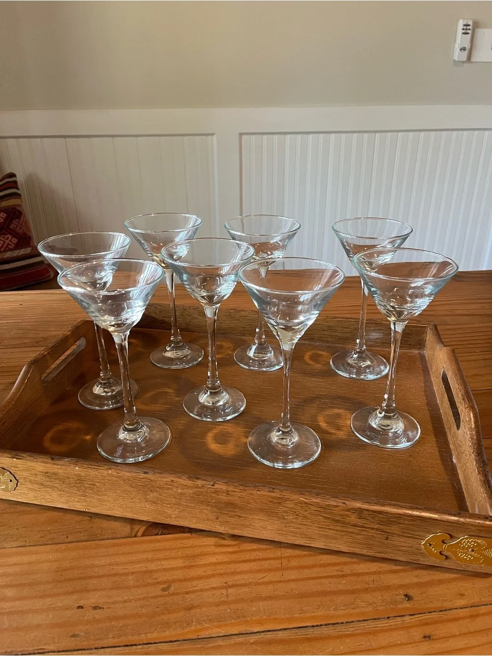 Vintage Mini Martini Cocktail Glasses Set of 8